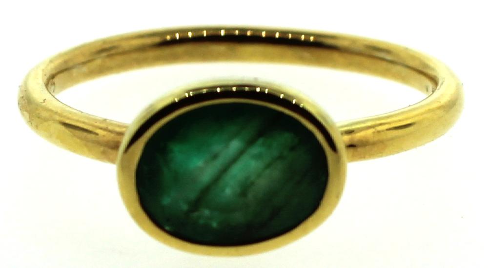 Emerald Ring in Sterling (0... image