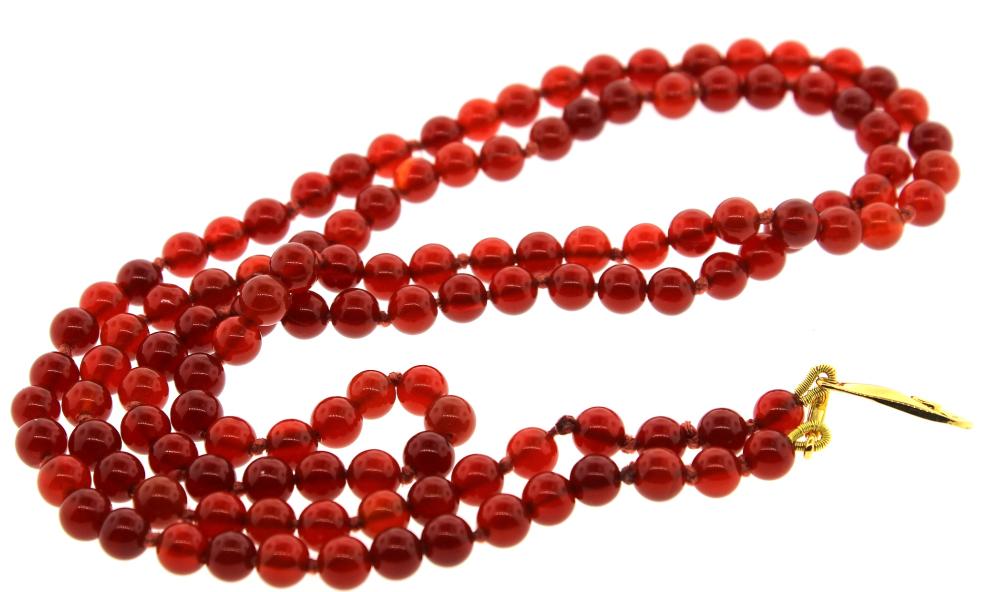 Carnelian Necklace with Ste... image