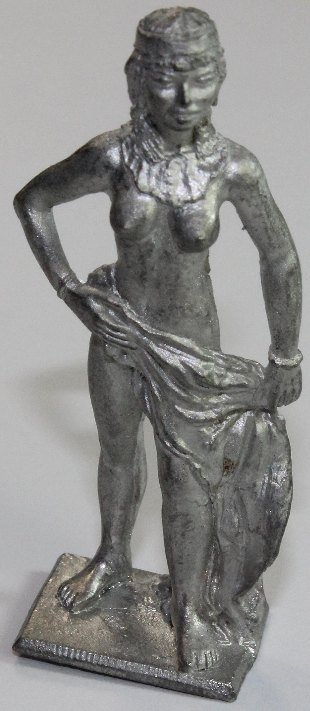 Lead figure of a girl holdi... image