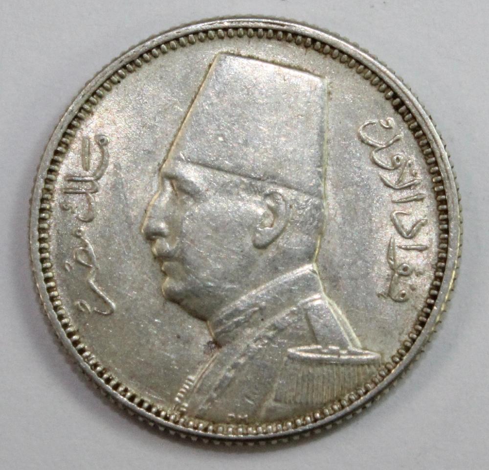 Egypt. 1929 Silver 2 Piastr... image