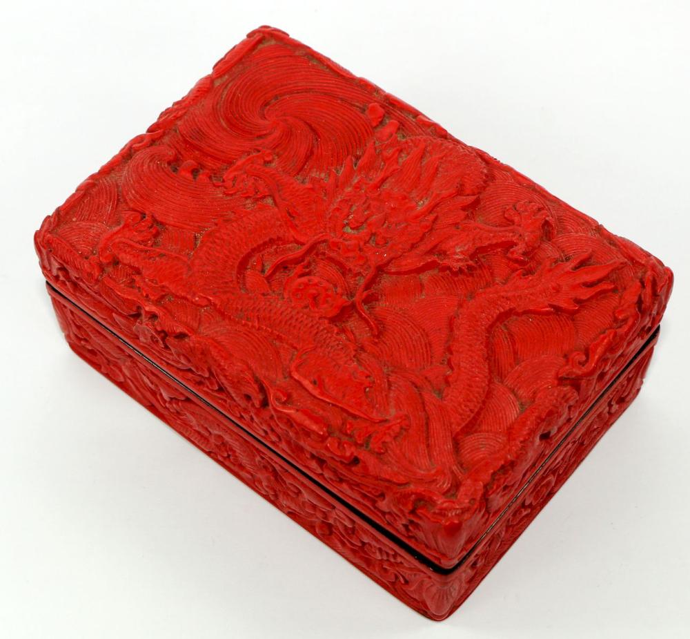 Modern Red Cinnabar Box wit... image