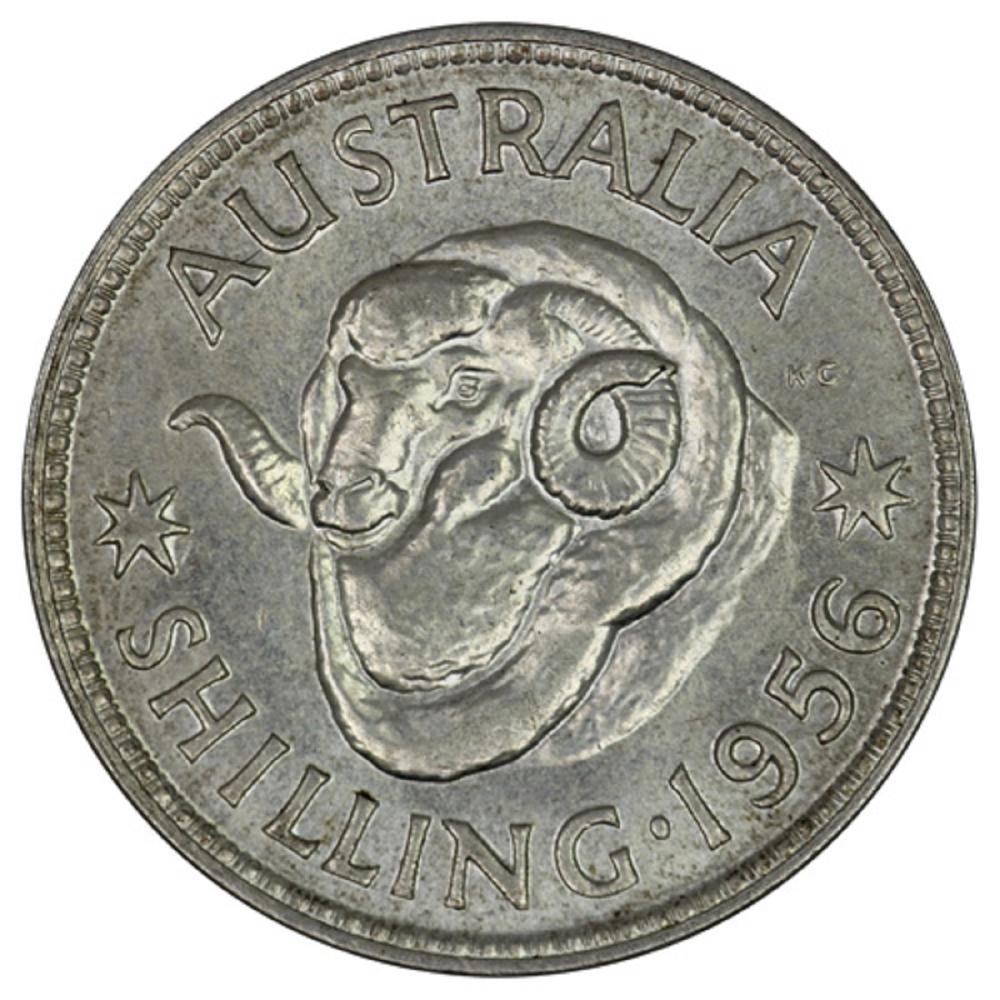 Australia 1956 Shilling, Ch... image