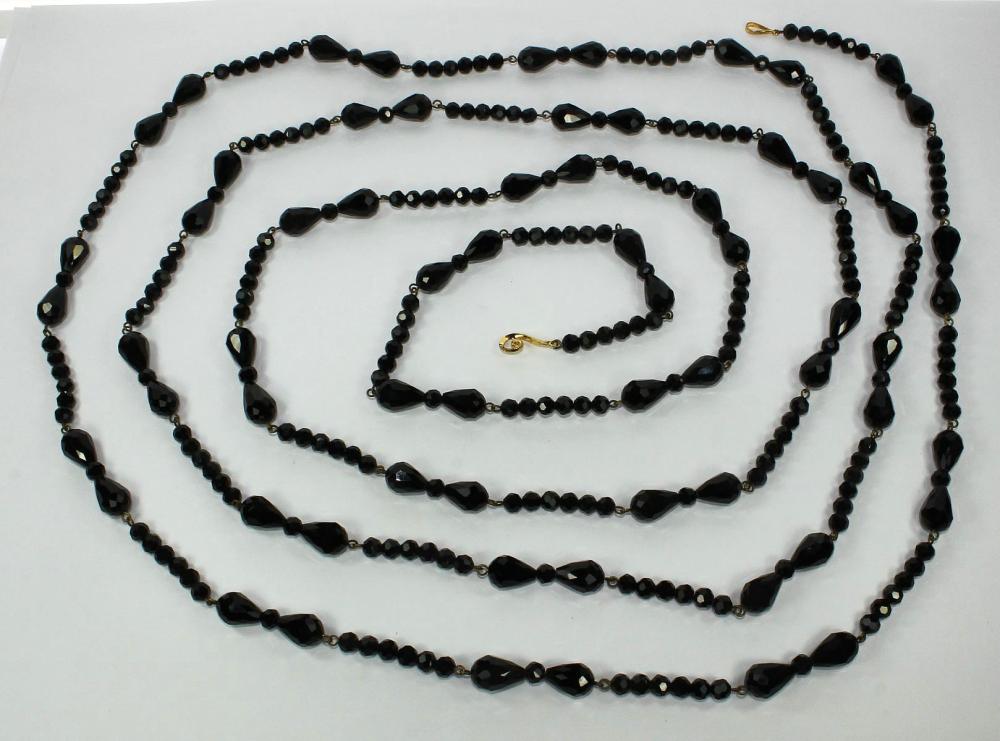 Black Jet Crystal Necklace ... image