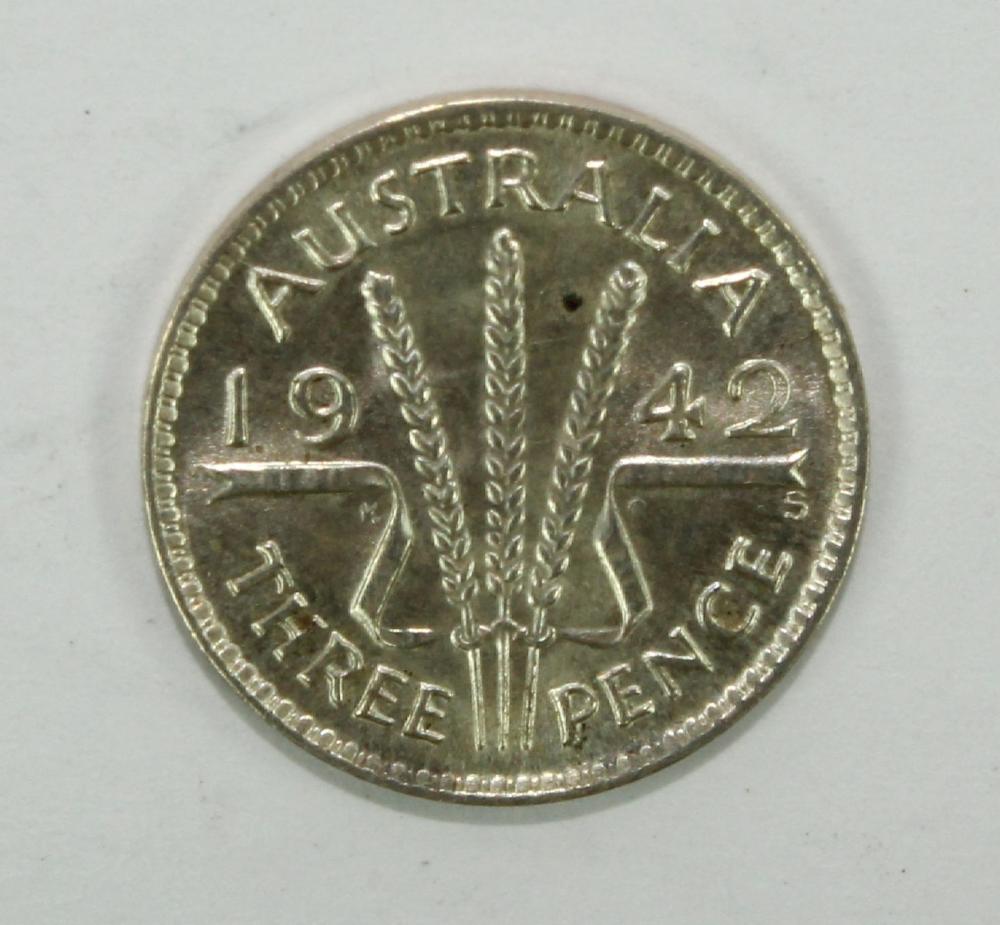 Australia 1942 S Threepence... image