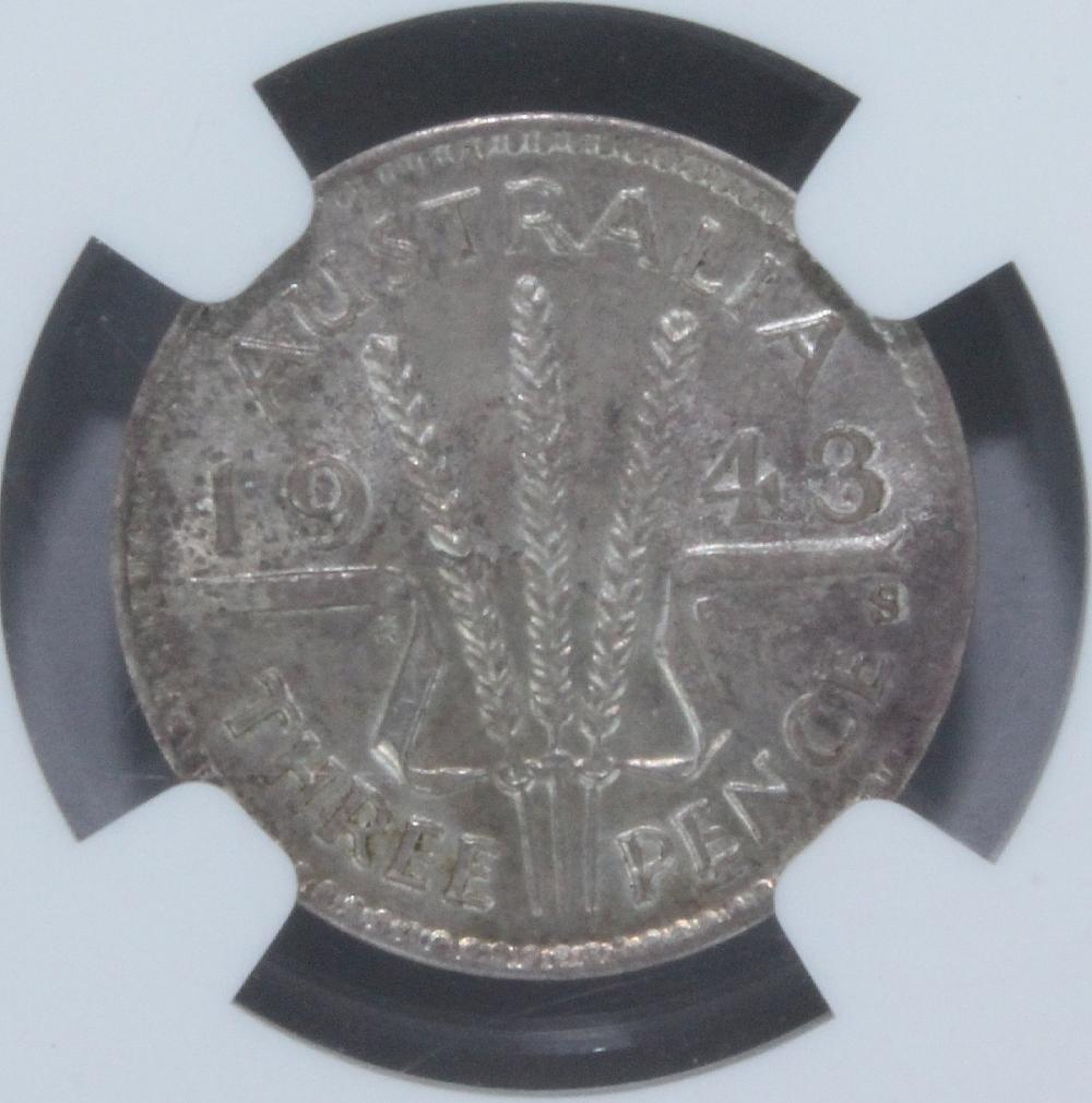 Australia 1943 S Threepence... image