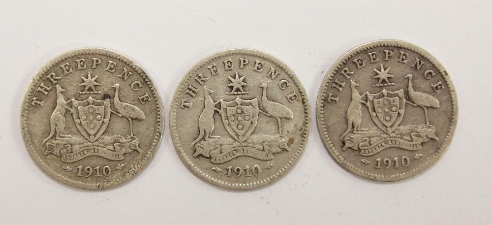 Australia 1910 Threepence, ... image