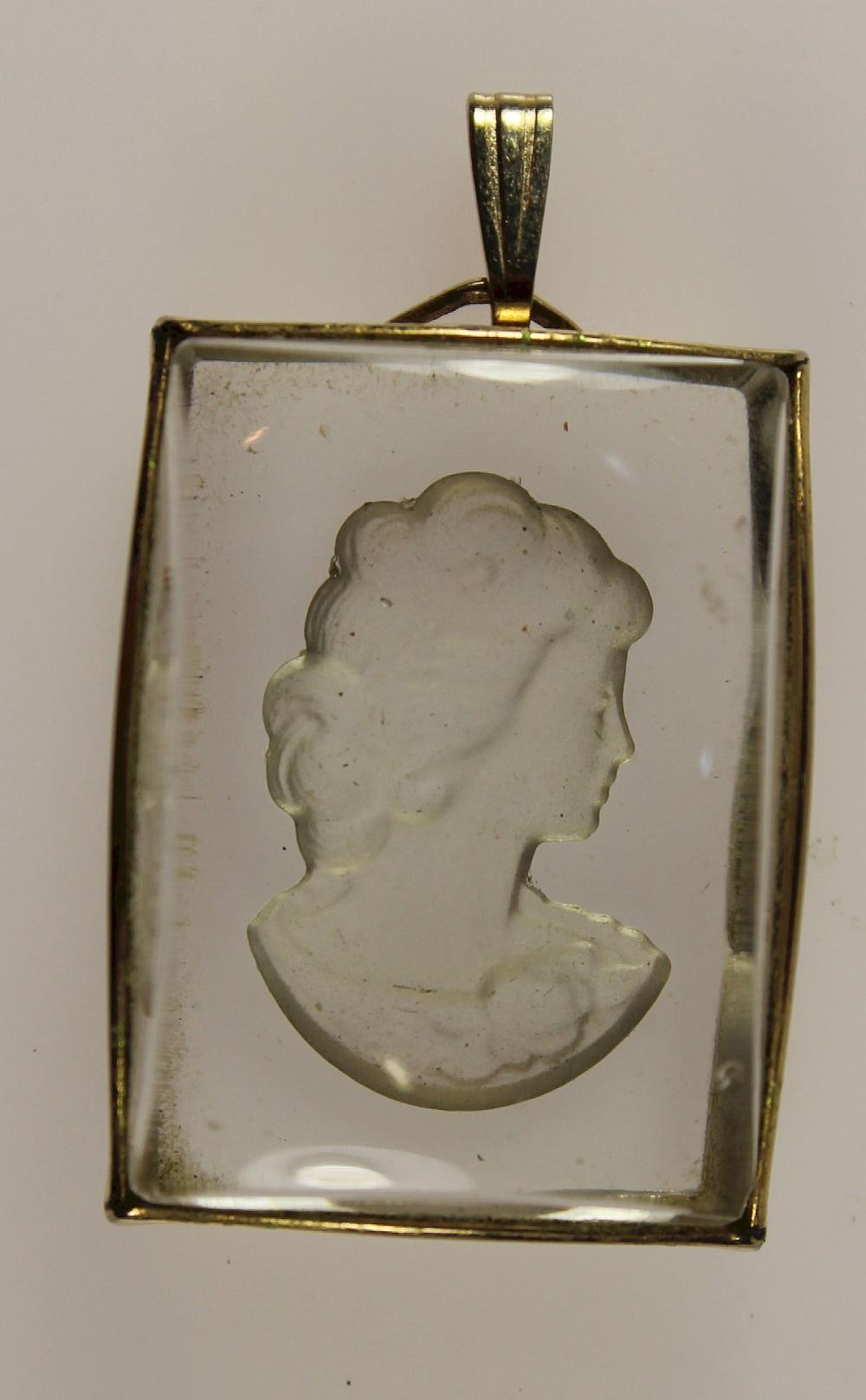 Rock Crystal of Glass Cameo... image