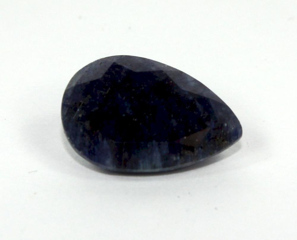 Faceted Blue Teardrop Sapphire image