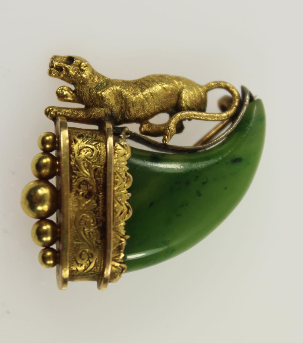 Indian Tiger Brooch in 17ct... image