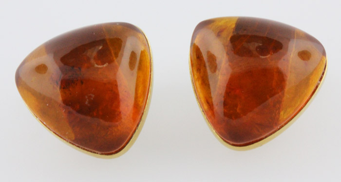 Amber Cufflinks with Gold-p... image