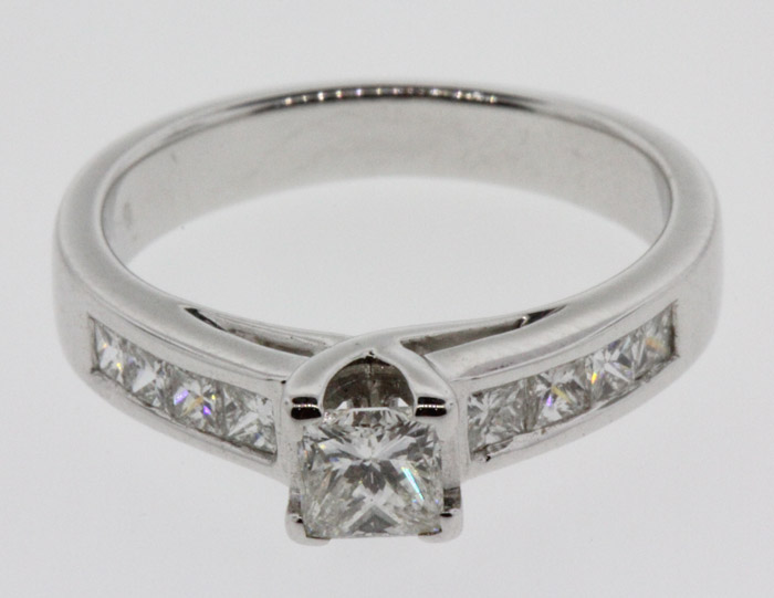 Diamond & 18 Carat White Go... image