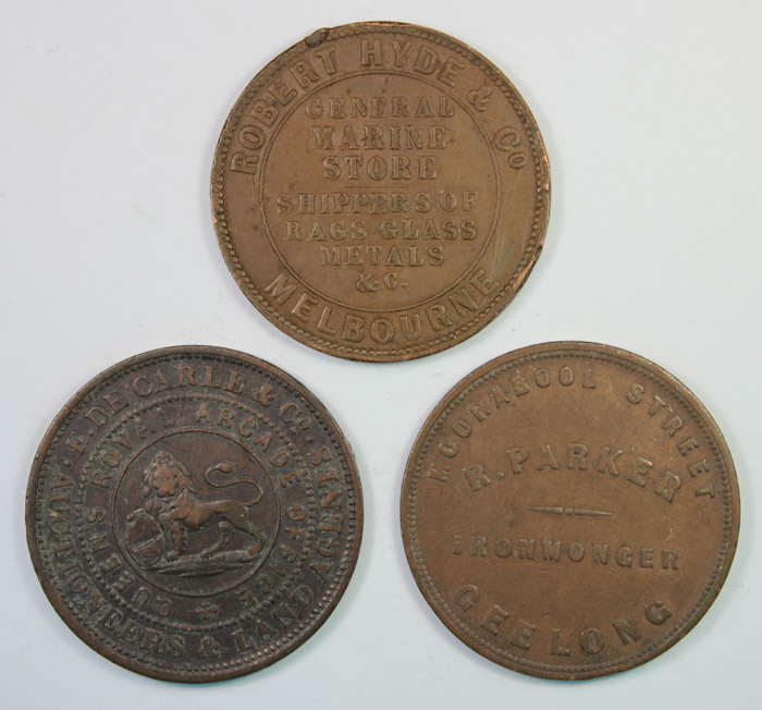 Australasian Penny Tokens. ... image