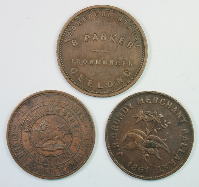 Australasian Penny Tokens. ... image