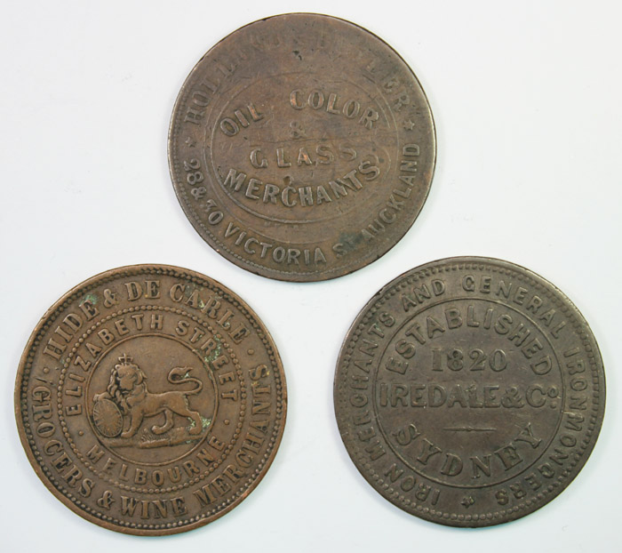 Australasian Penny Tokens. ... image