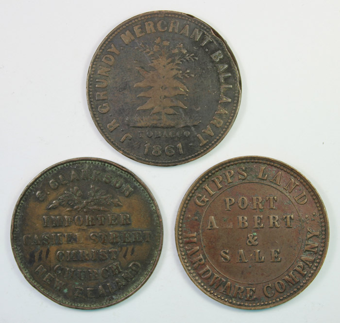 Australasian Penny Tokens. ... image