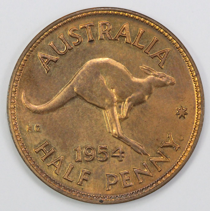 Australia 1954 Proof Halfpe... image