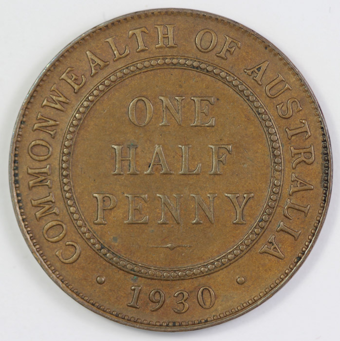 Australia 1930 Halfpenny, b... image