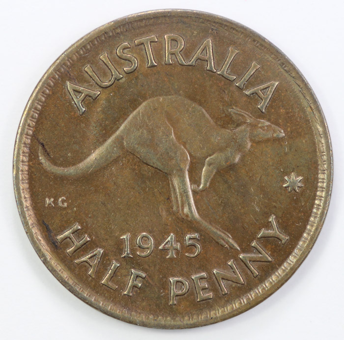 Australia 1945 Halfpenny, b... image