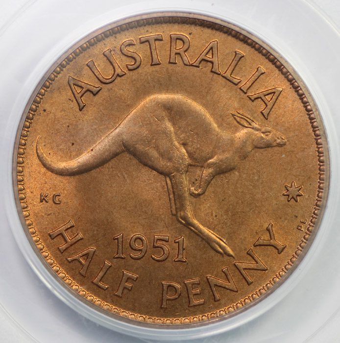 Australia 1951 PL Halfpenny... image