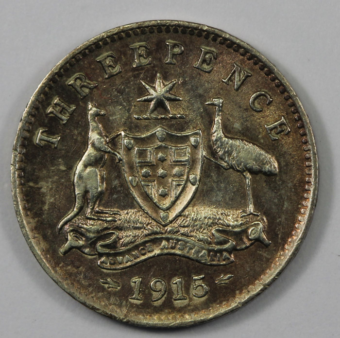 Australia 1915 Threepence, ... image