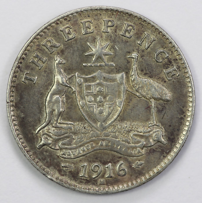 Australia 1916 Threepence, ... image