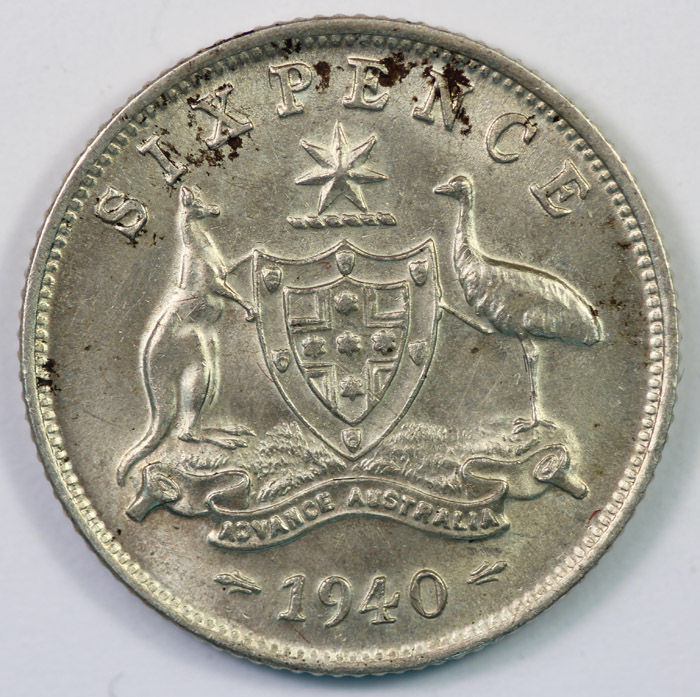 Australia 1940 Sixpence, Un... image