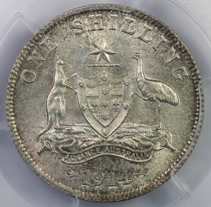 Australia 1914 Shilling, PC... image