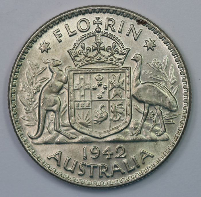 Australia 1942 (M) Florin, ... image