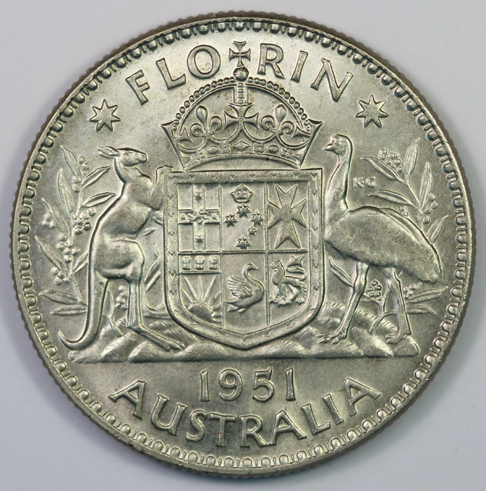 Australia 1951 Florin, Choi... image