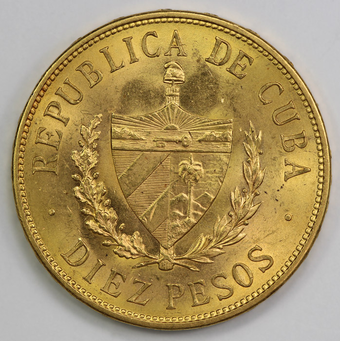 Cuba 1916 Gold 10 Pesos, ab... image