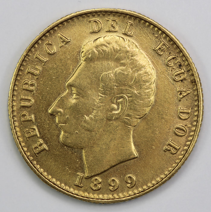 Ecuador 1899 JM Gold 10 Suc... image