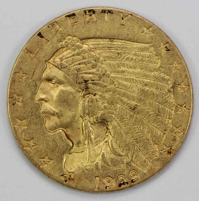 USA 1929 2 1/2 Dollar, abou... image