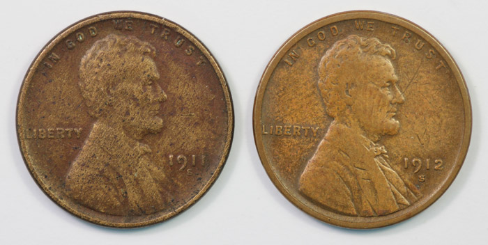 USA 1911 S Cent & 1912 S 'L... image