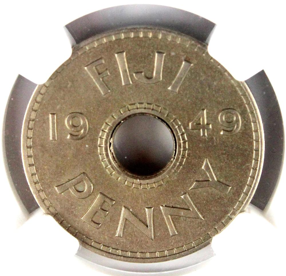 Fiji. 1949 Proof Penny, NGC... image