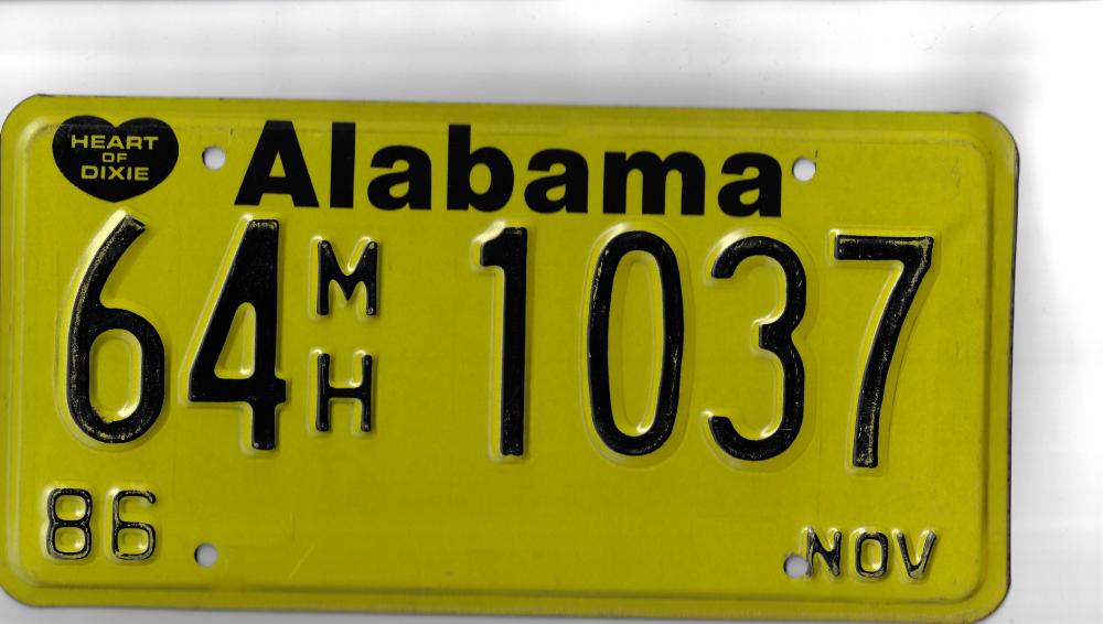 U.S.A. 'Alabama' Car Number... image