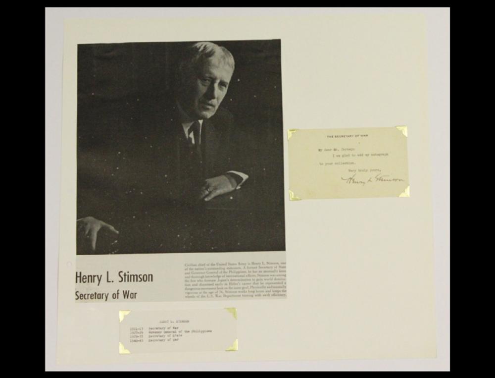 WWII U.S.A. Henry L Stimson... image