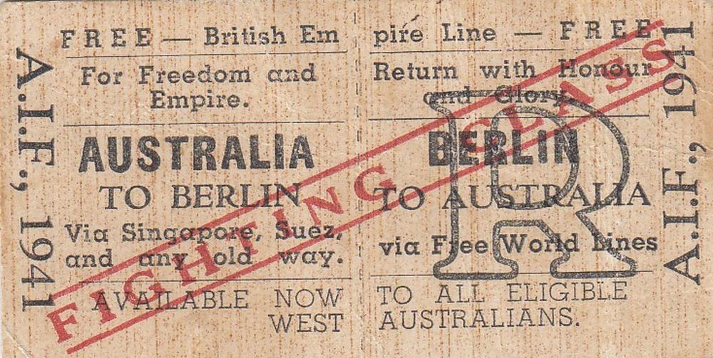 WWII Australia. 1941 Propag... image