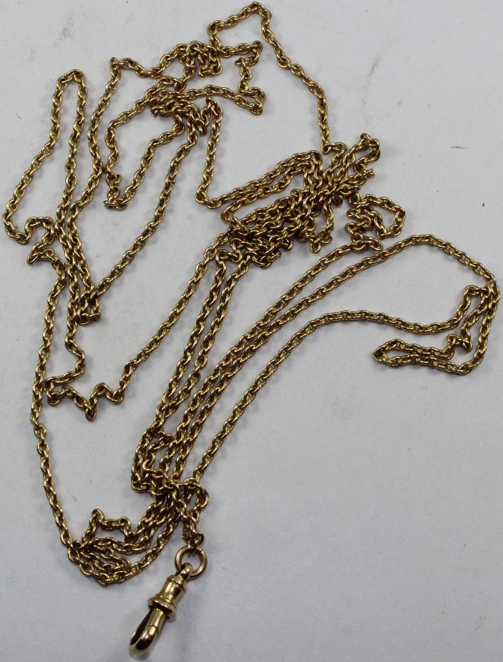 Vintage Muff-chain in 15ct ... image