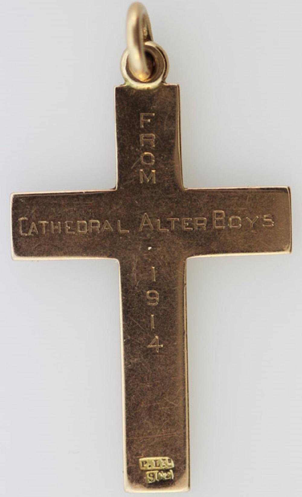 Antique Gold Cross in 9ct Gold image