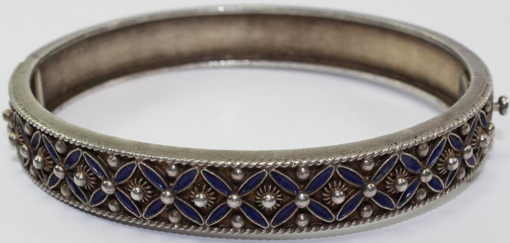 Hinged Bracelet in Sterling... image