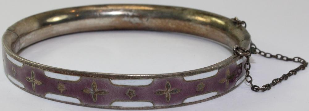 Hinged Bracelet in Sterling... image