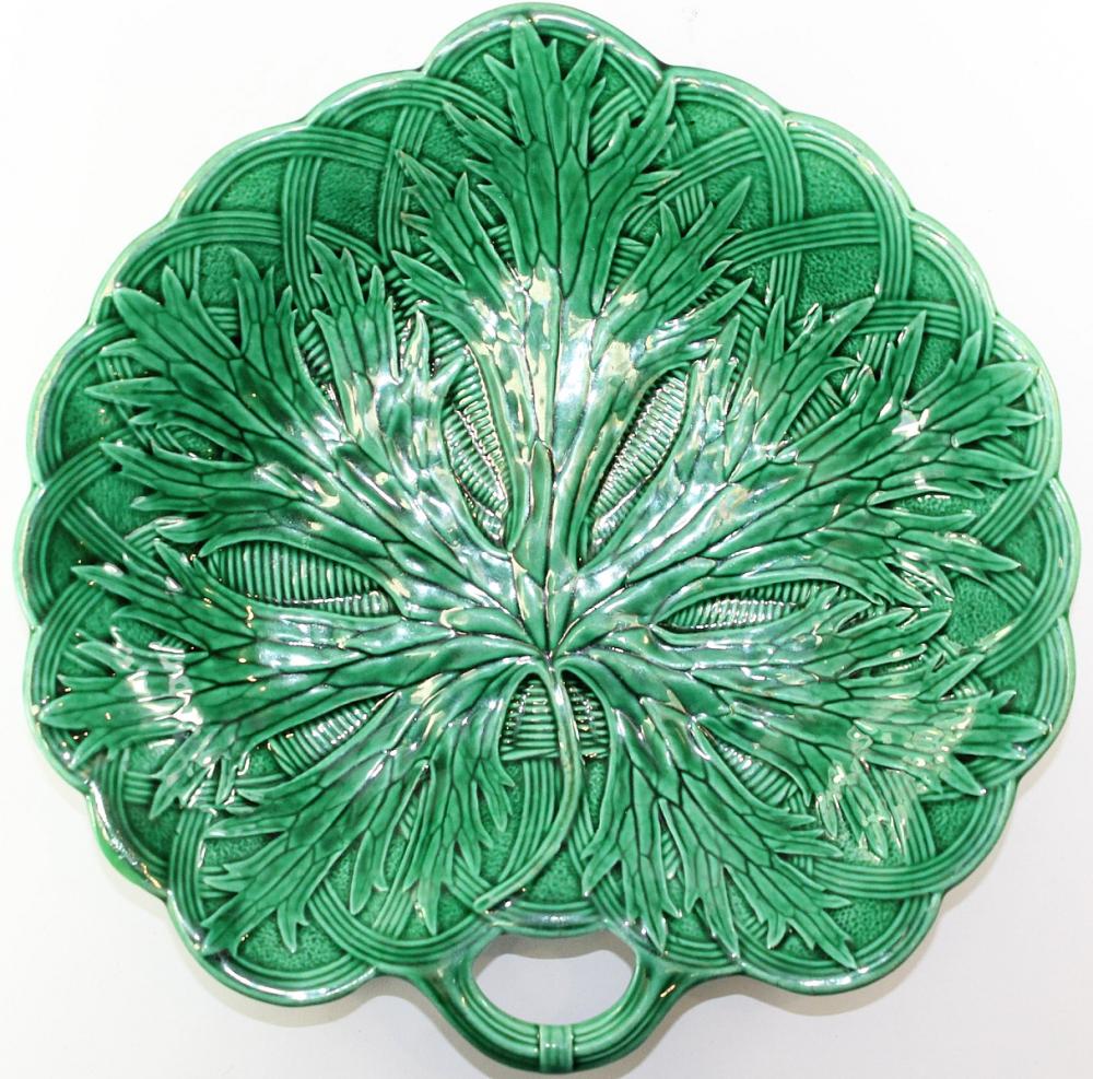 Vintage Green Leaf Plate by... image