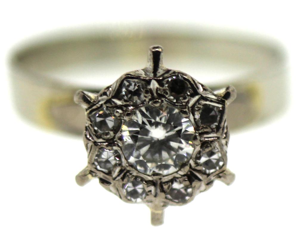 Diamond Cluster Ring in 18c... image