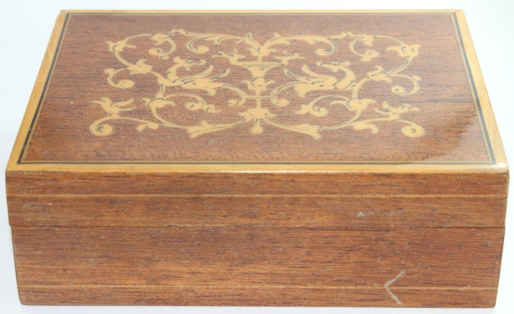 Small Marquetry Box with hi... image