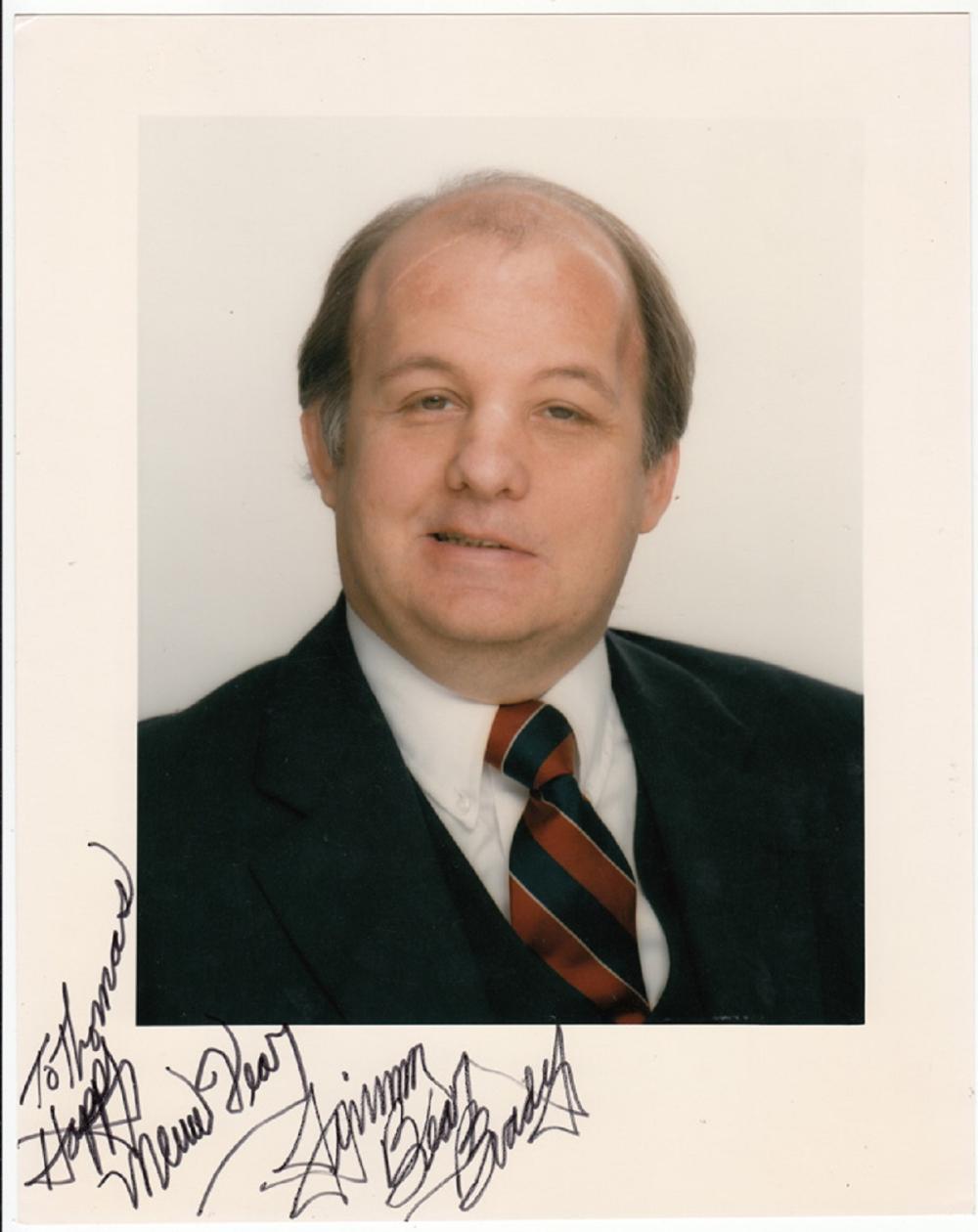 James Brady signature on ph... image