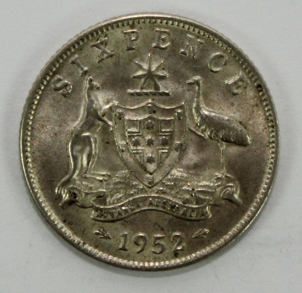 Australia 1952 Sixpence, ab... image