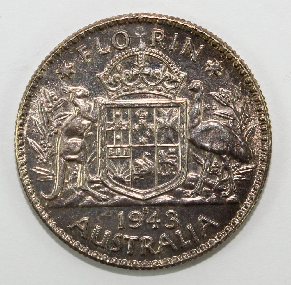 Australia 1943 S Florin, Gem image