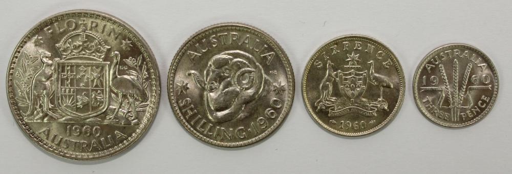 Australia 1960 3d, 6d, 1/- ... image