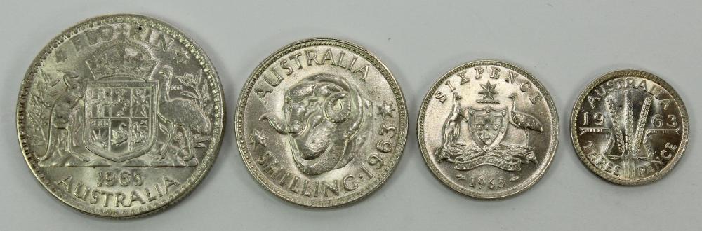 Australia 1963 3d, 6d, 1/- ... image