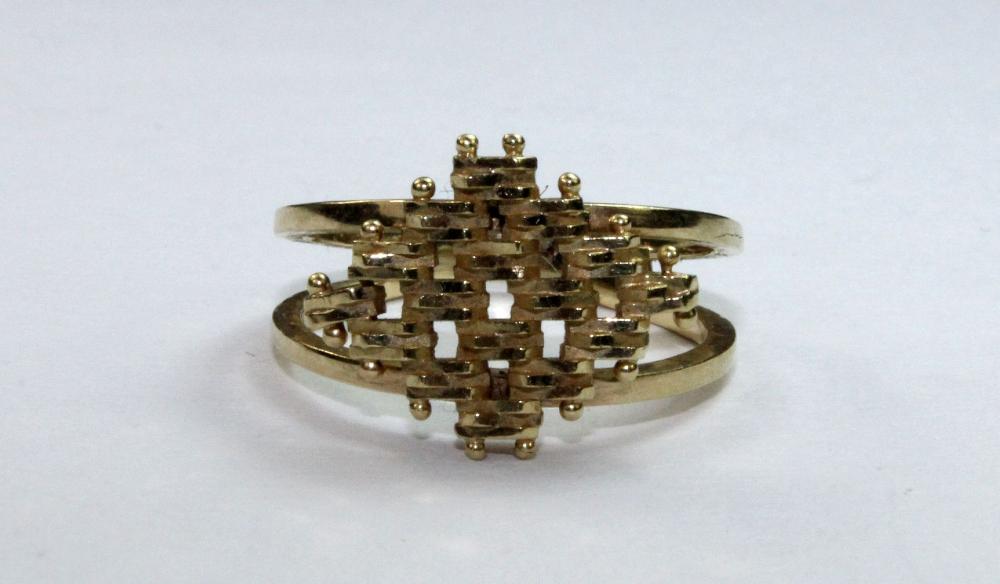 Modern Checkerboard Ring in... image